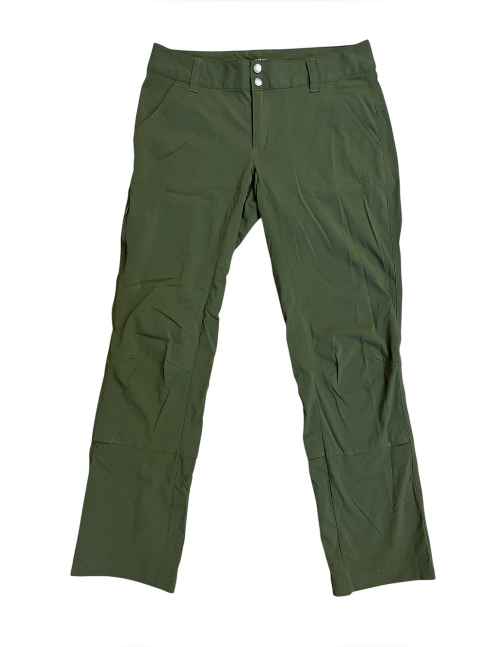 Columbia Green Omni-Shield Advanced Repellency Cropped Hiking Pants Size 8